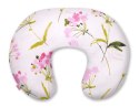 Bobono Poduszka rogal do karmienia fasolka + zdejmowana poszewka - flowers