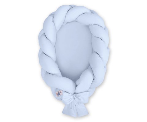 My Sweet Baby Kokon niemowlęcy pleciony 2 w 1- niebieski