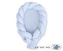 My Sweet Baby Kokon niemowlęcy pleciony 2 w 1- niebieski