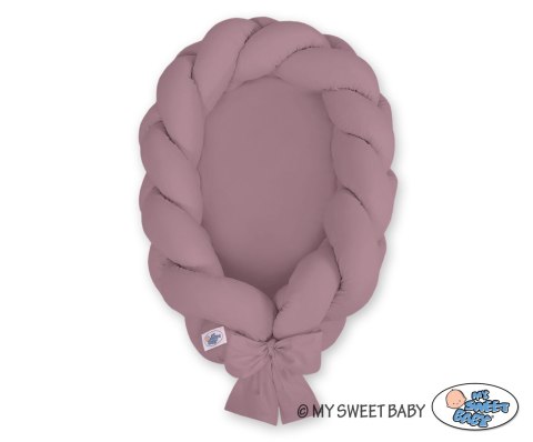 My Sweet Baby Kokon niemowlęcy pleciony 2 w 1 - róż retro