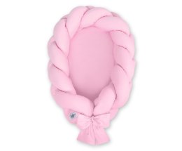 My Sweet Baby Kokon niemowlęcy pleciony 2 w 1 - różowy