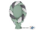 My Sweet Baby Kokon niemowlęcy pleciony 2 w 1 - szałwia-szary-antracyt