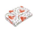 Bobono Komplet pościeli dla niemowląt z wypełnieniem 2-cz 75x100cm NEWBORN - wiewiórki
