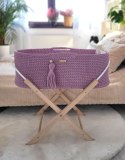 My Sweet Baby Kosz Mojżesza BOHO Handmade ze stojakiem - lawenda