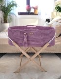 My Sweet Baby Kosz Mojżesza BOHO Handmade ze stojakiem - lawenda