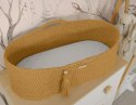 My Sweet Baby Kosz Mojżesza BOHO Handmade ze stojakiem - musztardowy