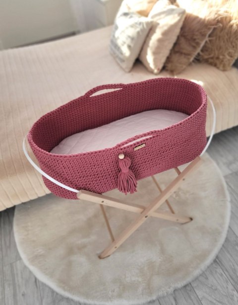 My Sweet Baby Kosz Mojżesza BOHO bawełniany Handmade z materacykiem - blossom