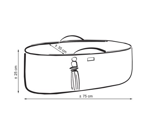 My Sweet Baby Kosz Mojżesza BOHO bawełniany Handmade z materacykiem - musztardowy