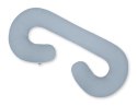 My Sweet Baby Poduszka ciążowa typu C dla kobiet w ciąży do spania karmienia+ zdejmowana poszewka brudny niebieski