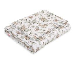 Bobono Komplet pościeli dla dzieci z wypełnieniem 120x90cm - woodland olive