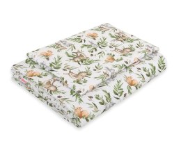 Bobono Komplet pościeli dla dzieci z wypełnieniem 135x100 cm - woodland green