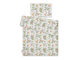 Bobono Komplet pościeli dla dzieci z wypełnieniem 135x100 cm - woodland green