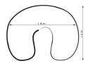 Bobono Poduszka rogal do karmienia fasolka + zdejmowana poszewka - Róże sepia