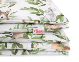 Bobono Pościel dla dzieci 2-częściowa bawełniana 120x90 cm - woodland green