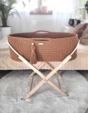 My Sweet Baby Kosz Mojżesza BOHO Handmade ze stojakiem - caramel