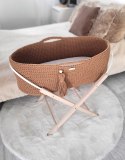 My Sweet Baby Kosz Mojżesza BOHO Handmade ze stojakiem - caramel