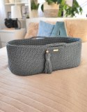 My Sweet Baby Kosz Mojżesza BOHO Handmade ze stojakiem - laurel