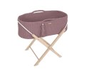 My Sweet Baby Kosz Mojżesza BOHO Handmade ze stojakiem - mauve
