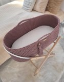 My Sweet Baby Kosz Mojżesza BOHO Handmade ze stojakiem - mauve