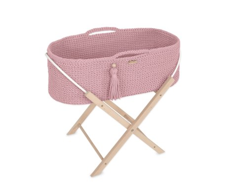 My Sweet Baby Kosz Mojżesza BOHO Handmade ze stojakiem - pastel pink