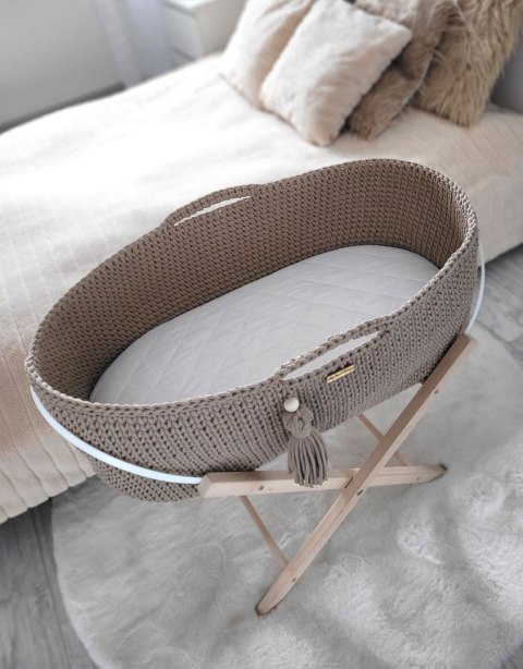 My Sweet Baby Kosz Mojżesza BOHO Handmade ze stojakiem sand