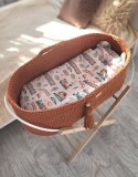 My Sweet Baby Kosz Mojżesza BOHO Handmade ze stojakiem - terracotta