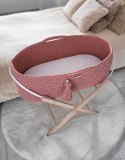 My Sweet Baby Kosz Mojżesza BOHO bawełniany Handmade z materacykiem - blush