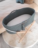 My Sweet Baby Kosz Mojżesza BOHO bawełniany Handmade z materacykiem - laurel