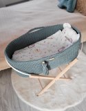 My Sweet Baby Kosz Mojżesza BOHO bawełniany Handmade z materacykiem - laurel