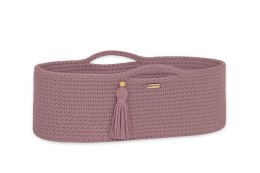 My Sweet Baby Kosz Mojżesza BOHO bawełniany Handmade z materacykiem - mauve