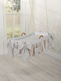 My Sweet Baby Kosz Mojżesza kołyska wisząca- Mini rozeta szara