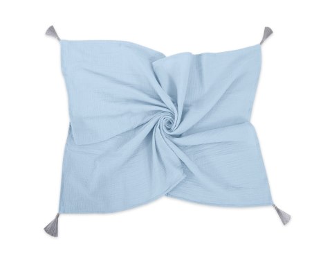 My Sweet Baby Muślinowy kocyk dla niemowląt z chwostami - blue