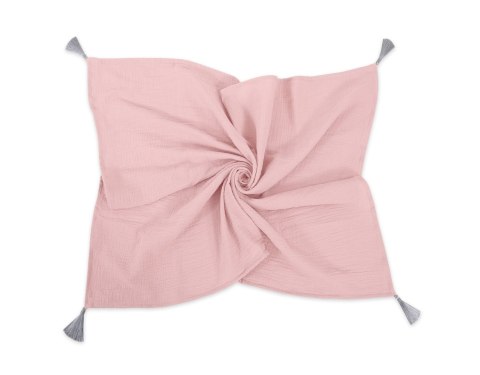 My Sweet Baby Muślinowy kocyk dla niemowląt z chwostami - pastel pink