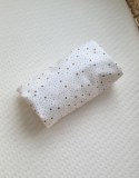 My Sweet Baby Prześcieradło bawełniane do kosza Mojżesza Boho wózka gondoli 75x35 cm - Mini gwiazdki złote