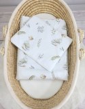 Bobono Komplet pościeli dla niemowląt z wypełnieniem 2-cz 75x100cm NEWBORN - Gąski