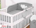 Bobono Pościel 3-cz 135x100 - Serduszka antracyt