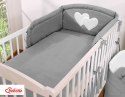 Bobono Pościel 3-cz 135x100 - Serduszka antracyt