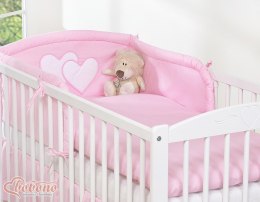 Bobono Pościel 3-cz 135x100 - Serduszka różowe