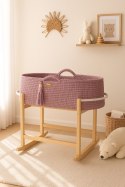 My Sweet Baby Kosz Mojżesza BOHO Handmade z kołyską - lawendowy