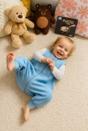 My Sweet Baby Muślinowy śpiworek dla dzieci z nogawkami XL 2-4 lata letni TOG 1.0 - blue