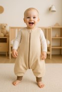 My Sweet Baby Muślinowy śpiworek dla dzieci z nogawkami L 9-24 mcy letni TOG 1.0 - cream