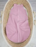 My Sweet Baby Muślinowy śpiworek dla dzieci zaokrąglony M 6-12 mcy letni TOG 1.0 - pastel pink