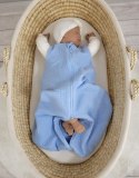 My Sweet Baby Muślinowy śpiworek dla dzieci zaokrąglony S 0-6 mcy letni TOG 1.0 - blue