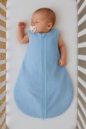 My Sweet Baby Muślinowy śpiworek dla dzieci zaokrąglony S 0-6 mcy letni TOG 1.0 - blue