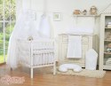 Bobono Pościel 5-cz 135x100 z baldachimem - Wiszące Serduszka białe