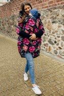 Asymetryczna Bluza - Peony - rozmiar L (87% bawełna, 10% elastan, 3% poliester)
