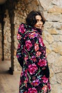 Asymetryczna Bluza - Peony - rozmiar M (87% bawełna, 10% elastan, 3% poliester)