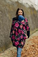 Asymetryczna Bluza - Peony - rozmiar M (87% bawełna, 10% elastan, 3% poliester)