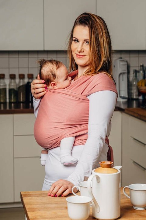 Chusta do noszenia dzieci, elastyczna - Kwarc - rozmiar standardowy 5.0 m (drugi gatunek)