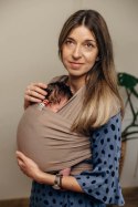 Chusta do noszenia dzieci, elastyczna - Mocha - rozmiar standardowy 5.0 m (drugi gatunek)